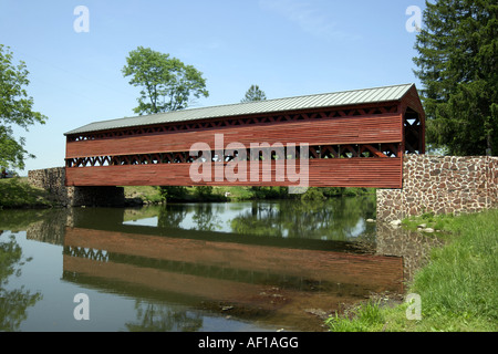 Sachs Pont couvert juste à l'extérieur de Gettysburg en Pennsylvanie PA Banque D'Images