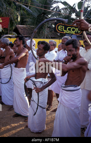 L'Inde du Sud Kerala légende locale Trichur Festival de l'éléphant Banque D'Images