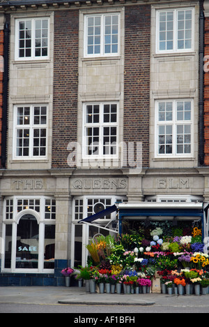 Flower stall at Queens Orme Square Old Brompton Road Chelsea Londres Angleterre Banque D'Images