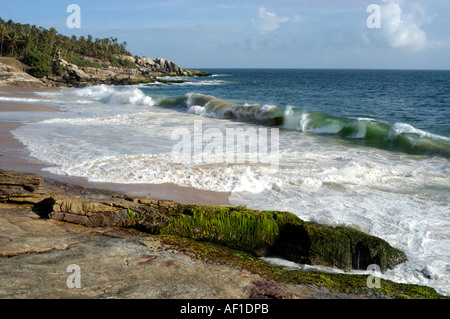 PULINGUDI BEACH, près de Kovalam Banque D'Images