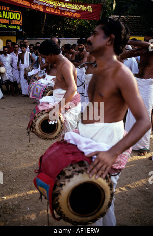 L'Inde du Sud Kerala légende locale Trichur Festival de l'éléphant Banque D'Images