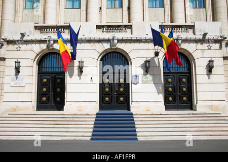 Ministère de l'Intérieur et de la réforme de l'Administration, la Piata Revolutiei, Place de la Révolution, Bucarest, Roumanie Banque D'Images
