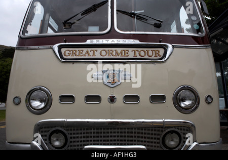 Le grand orme tour bus llandudno North Wales uk europe gywnedd Banque D'Images