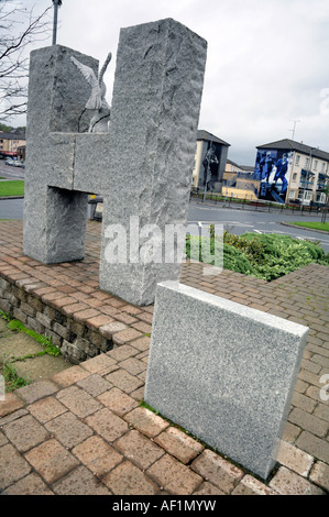 Mémorial de l'H-block grévistes, Bogside estate, Londonderry, comté de Derry, Irlande du Nord. Banque D'Images