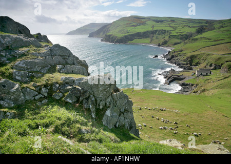 Port-aleen Bay, Torr Head, près de Ballycastle, comté d'Antrim, en Irlande du Nord. Banque D'Images