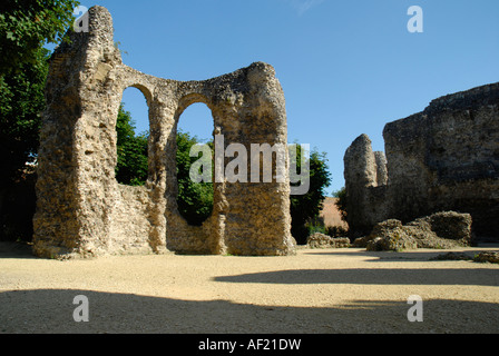 Vue sur les vestiges de l'abbaye de Reading Berkshire en Angleterre Banque D'Images