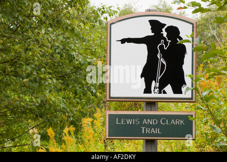 Lewis et Clark, Columbia River Gorge Washington Banque D'Images