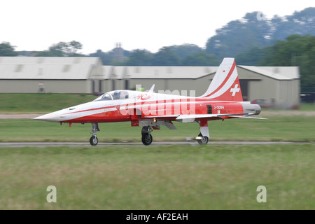 La Force aérienne suisse Northrop F-5E Tiger II Patrouille Suisse Banque D'Images