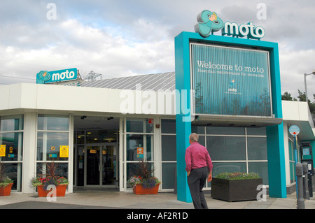 Extérieur de moto station d'autoroute M6 en Angleterre Banque D'Images