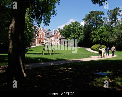 Château de clos lucé amboise loire valley france est où Léonard de Vinci a passé les dernières années de sa vie en france Banque D'Images