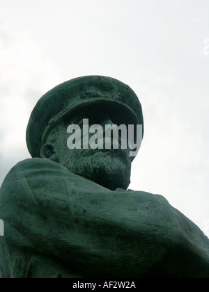 Statue du capitaine Smith à Lichfield capitaine du Titanic Banque D'Images