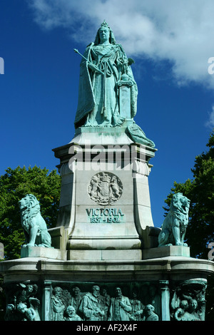 Queen Victoria Memorial à Dalton square lancaster uk Banque D'Images