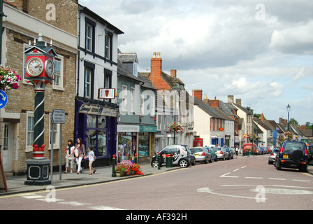 Avis de High Street, Cricklade, Wiltshire, Angleterre, Royaume-Uni Banque D'Images