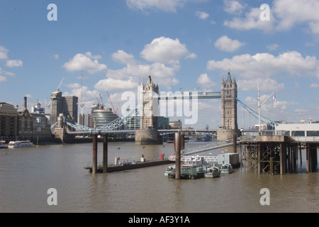 Tower Bridge City de Londres GO UK Banque D'Images