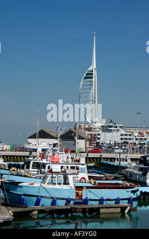 Tour Spinnaker de vieux Portsmouth Harbour Hampshire England UK Banque D'Images