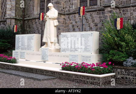 War Memorial Ault Somme Picardie France Banque D'Images