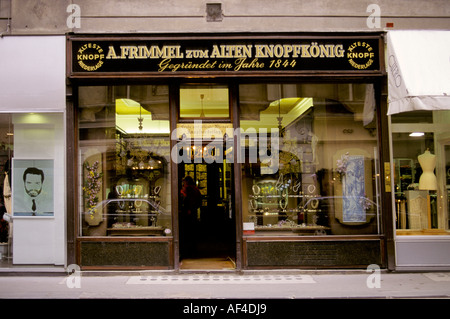 Store 'Zum alten Knopfkönig", Vienne, Autriche Banque D'Images