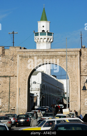 Entrée principale de la médina, vieille ville de Tripoli, Libye Banque D'Images