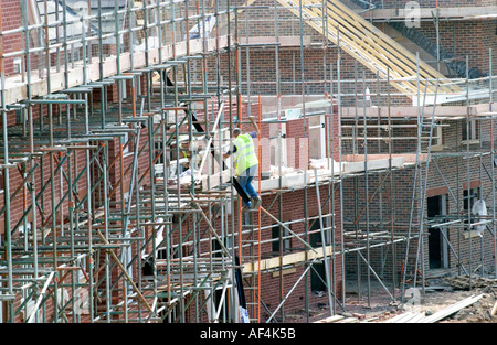 La construction de maisons dans la région de Newport South Wales UK Banque D'Images