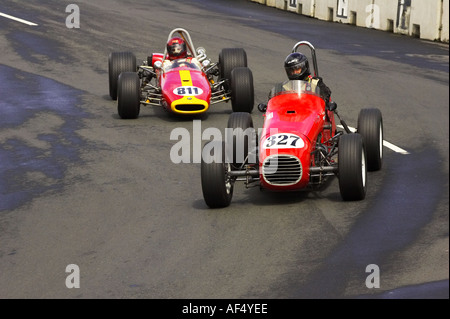 Spécial 1959 CAE et Brabham BT21R 1967 Classic Street Racing Dunedin ile sud Nouvelle Zelande Banque D'Images