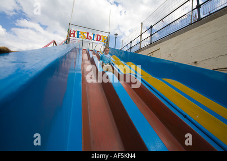 Une diapositive sur le front de mer de Great Yarmouth Norfolk Angleterre Banque D'Images