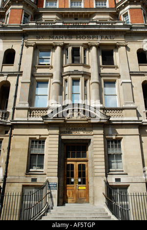 Clarence Aile de Memorial de l'Hôpital St Mary de Londres Paddington Banque D'Images