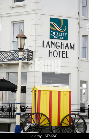 L'hôtel Langham sur front de mer d'Eastbourne Banque D'Images