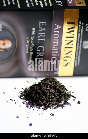 Twinings thé Earl Grey en vrac Banque D'Images