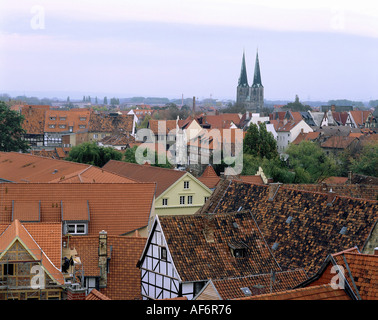 Géographie / billet, l'Allemagne, la Saxe-Anhalt, Quedlinburg, vue sur la vieille ville, site du patrimoine mondial de l'UNESCO, Additional-Rights Clearance-Info-Not-Available- Banque D'Images