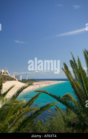 Plage de Sotavento de Jandia Morro Jable Fuerteventura Canaries Espagne Banque D'Images