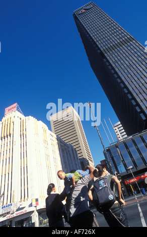 Scène de rue à Adderley Street à Cape Town Afrique du Sud Banque D'Images