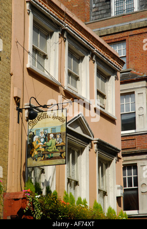 L'ancienne maison du café dans la rue pub Bec Soho Banque D'Images