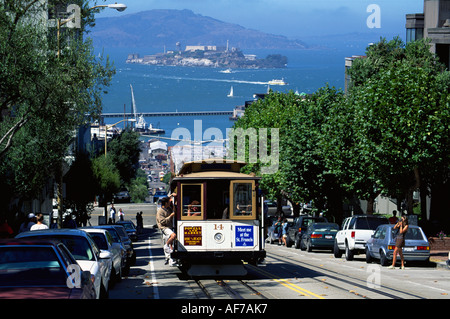 États-unis d'Amérique. La Californie. San Francisco. Street car. Banque D'Images