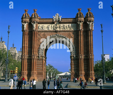 Géographie / voyages, Espagne, Barcelone, Arc de Triomf,-Additional-Rights Clearance-Info-Not-Available Banque D'Images