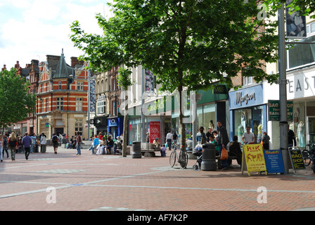 Zone piétonne, Broad Street, Reading, Berkshire, Angleterre, Royaume-Uni Banque D'Images