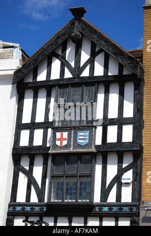 Bâtiment à pans de bois, Market place, Kingston upon Thames, Royal Borough of Kingston upon Thames, Greater London, Angleterre, Royaume-Uni Banque D'Images