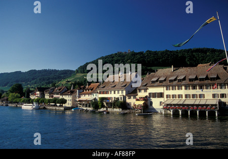 Avis de Stein am Rhein, canton de Schaffhouse, Suisse Banque D'Images