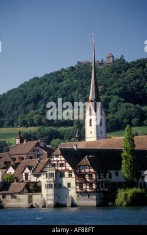 Avis de Stein am Rhein, canton de Schaffhouse, Suisse Banque D'Images