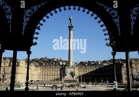Stuttgart, Schlossplatz, Baden-Wurttemberg, Allemagne Banque D'Images
