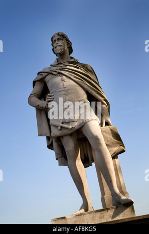 Statue de Sir William de la Pole premier maire de Hull 1332 à 1335 Hull East Yorkshire Angleterre Banque D'Images