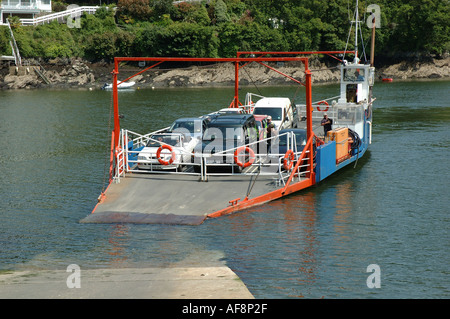 L'Angleterre, Cornwall, Bodinnick à Fowey ferry Banque D'Images