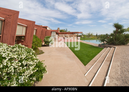 Scottsdale Arizona Taliesin West l'architecte Frank Lloyd Wright et studio accueil hiver Banque D'Images