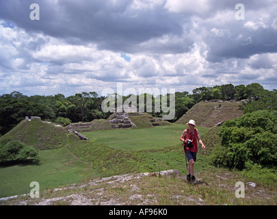 ALTUN HA BELIZE AMÉRIQUE CENTRALE D'août, les ruines de ce site Maya construit environ 2000 ans. Banque D'Images