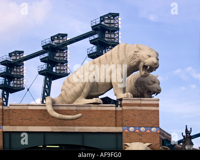 Tigres géant au Comerica Park, Détroit Banque D'Images