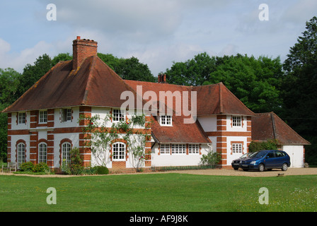 Grande période, maison individuelle, Berkshire, Angleterre, Royaume-Uni Banque D'Images