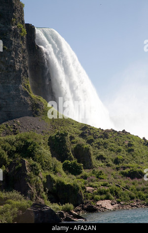 American Falls vu depuis le site canadien à Niagara Falls Ontario Canada Banque D'Images