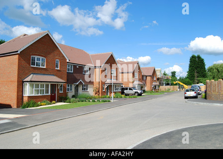 Nouveau lotissement privé, Surrey, Angleterre, Royaume-Uni Banque D'Images