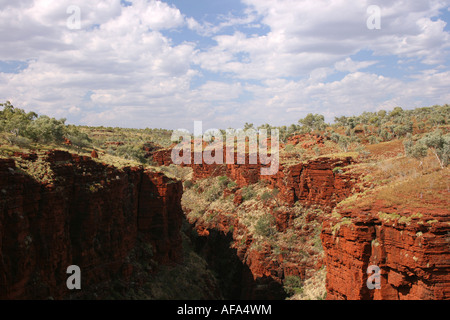 Parc National Karajini gorge l'ouest de l'Australie Banque D'Images