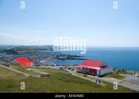 Voir d'Aberystwyth de Constitution Hill, Ceredigion, pays de Galles, Royaume-Uni. Banque D'Images