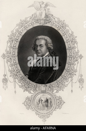 John Adams, 1735 - 1826. Premier vice-président, 1789 - 1797 et deuxième président, 1797 - 1801 des États-Unis. Banque D'Images